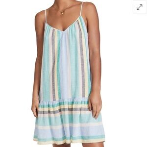 Rails Ari dress multi colored stripe linen blend size XL